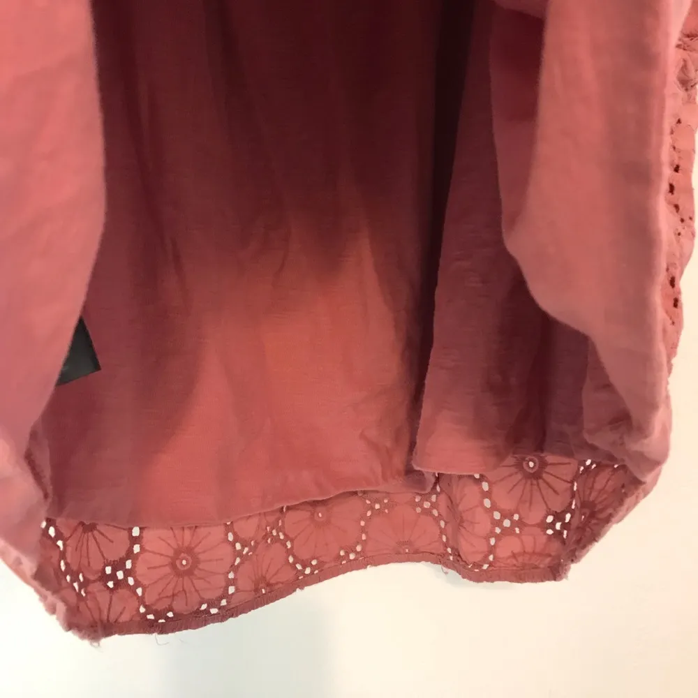 Lane Bryant eyelet rose pink blouse top women plus size 18 / 20 - Image 6