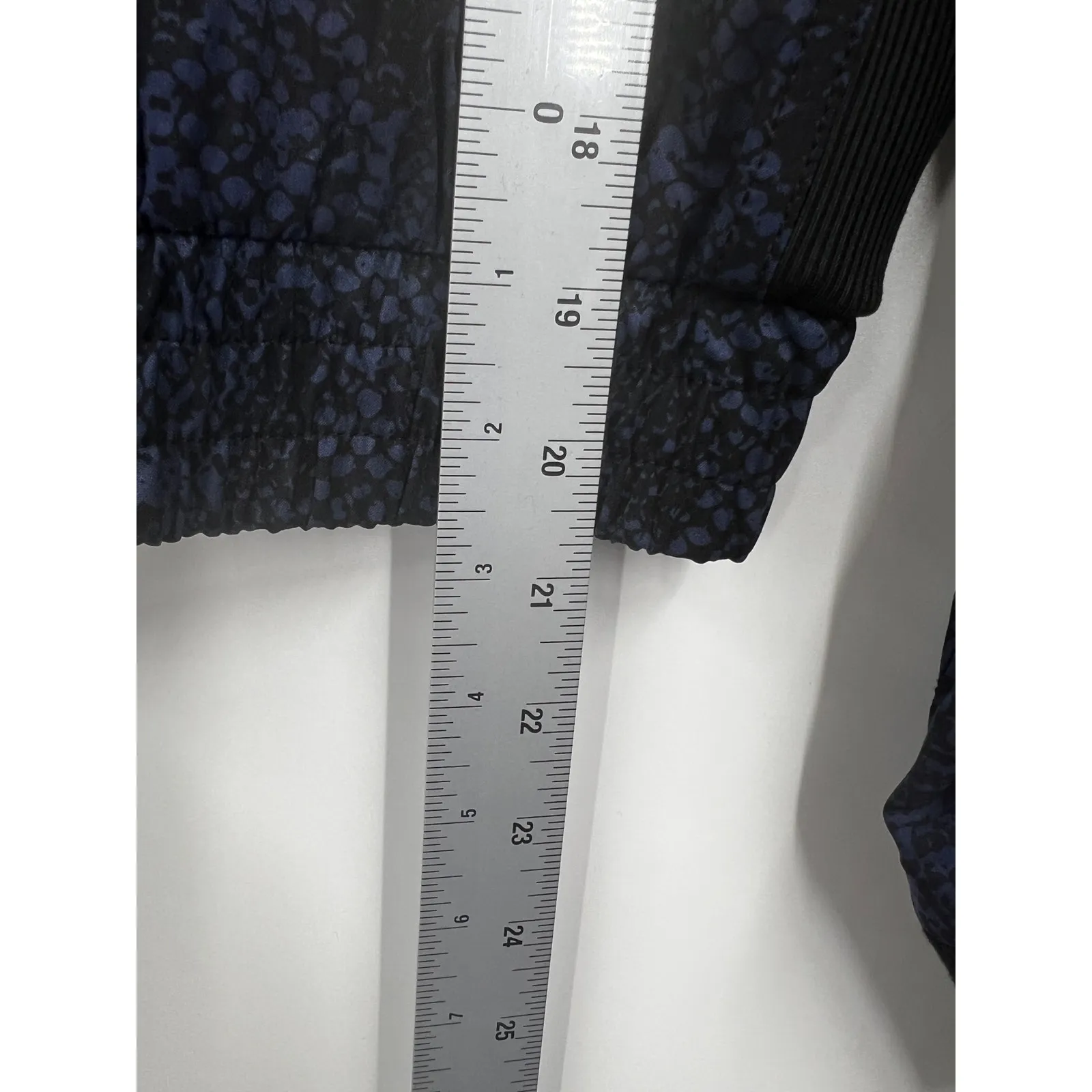 Athleta Jacket Womens Brooklyn Track Bomber Pullover‎ Python Blue Size XXS - Image 10