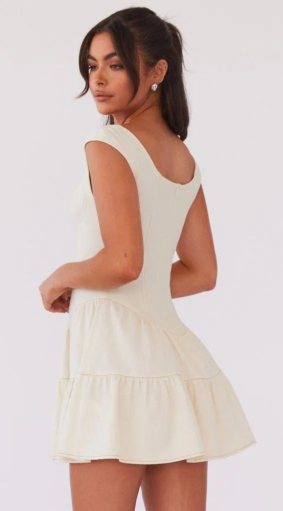 Isabella Denim Bustier Dress - Image 3