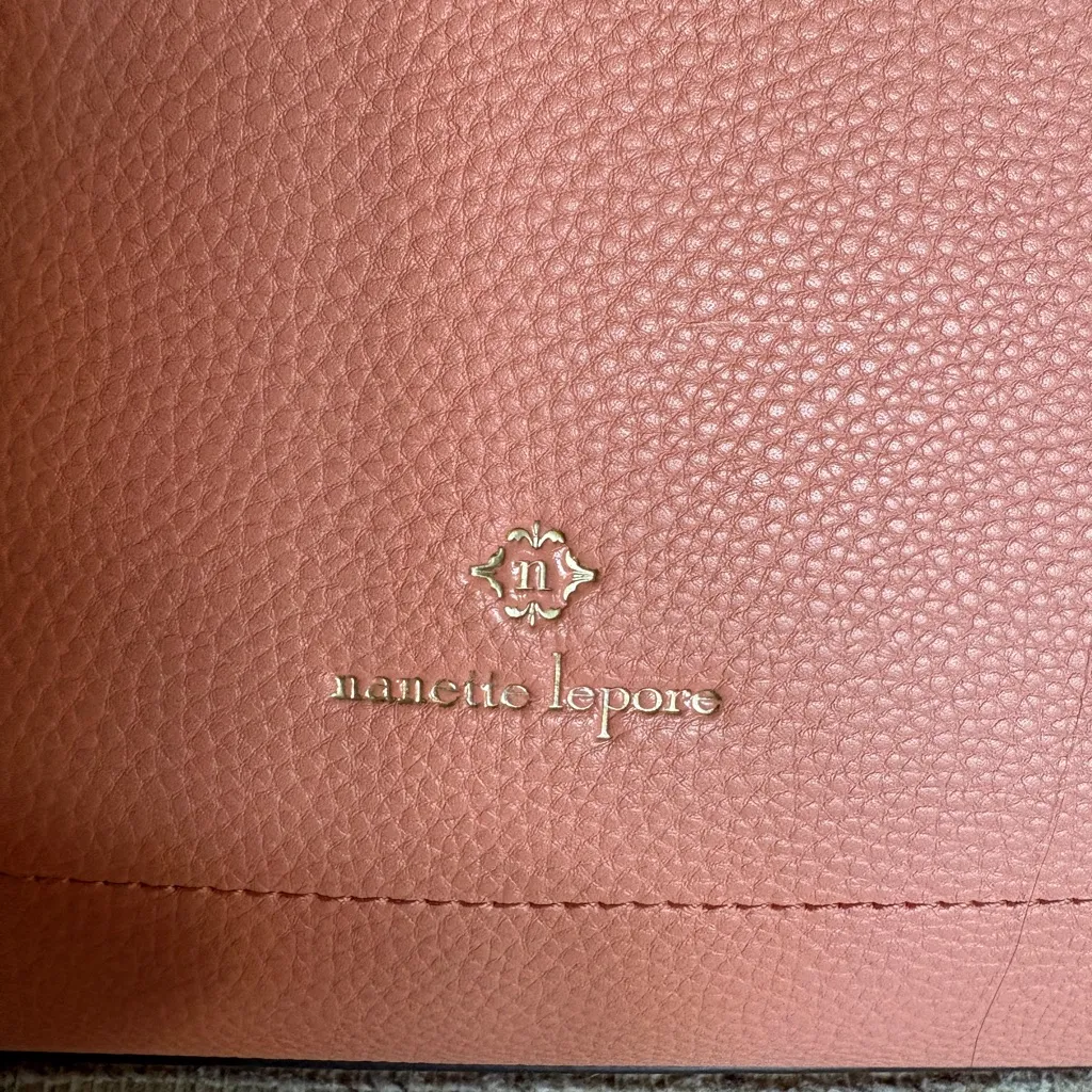 Nanette Lepore Coral Textured Tote - Image 2