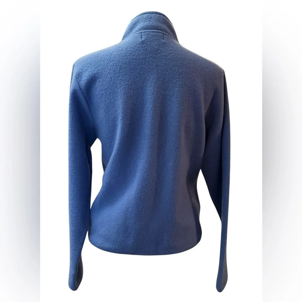 Woolrich Vintage full zip by blue haze 100% wool classic sweater jacket women’s - Image 6