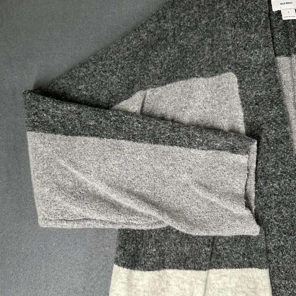 Old Navy Coat Womens Large Open Front Cardigan Pocket Cozy Knit Sweater - Image 3
