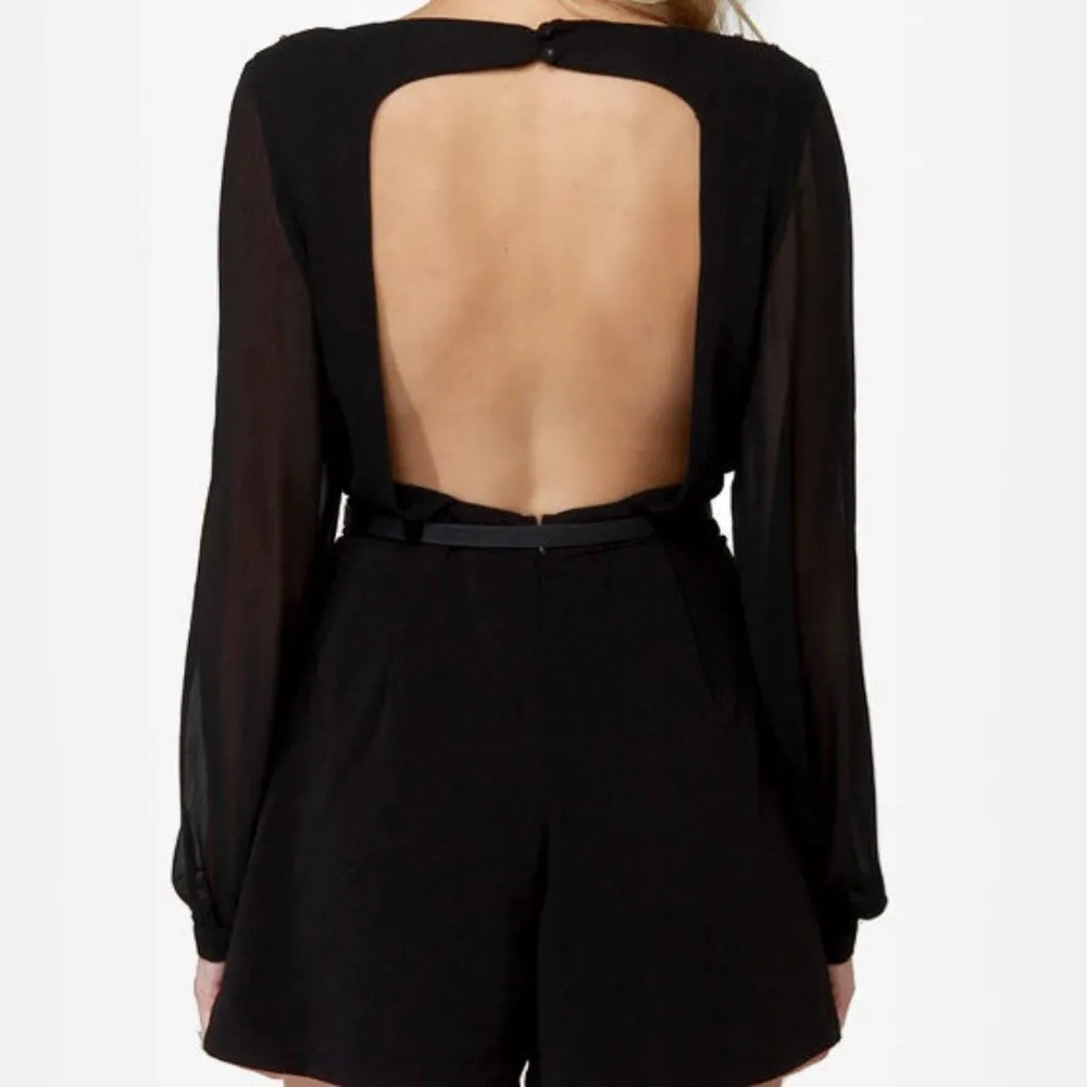 Mustard Seed One For All Backless Romper Black - Image 3