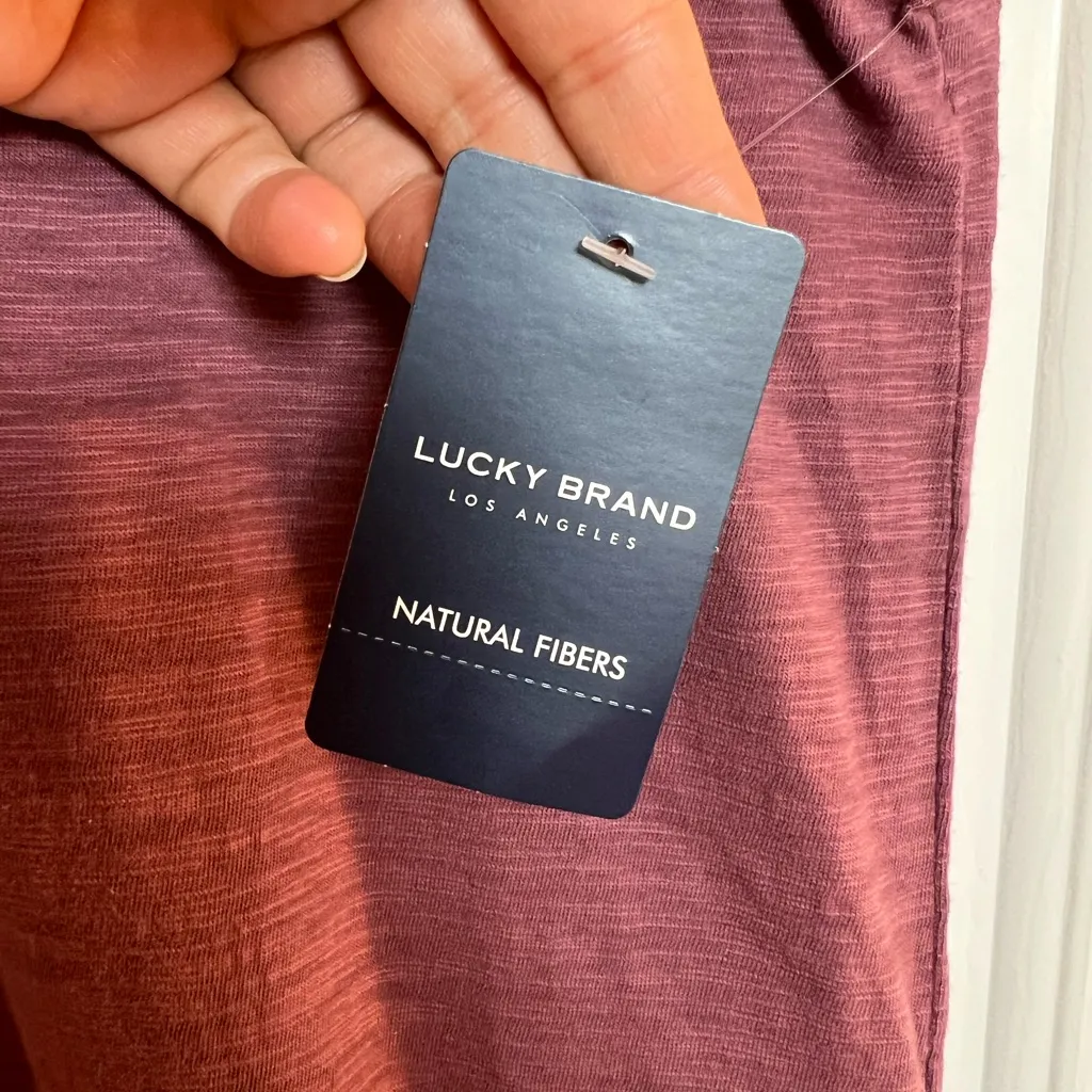 Lucky Brand Purple Mauve Smock Dress, Racerback, Maxi, Size Large - Image 9