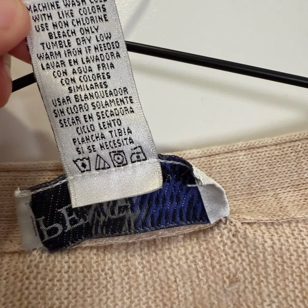 Vintage Penguin Sports Golf Embroidered Cream Knit Sweater - Image 4