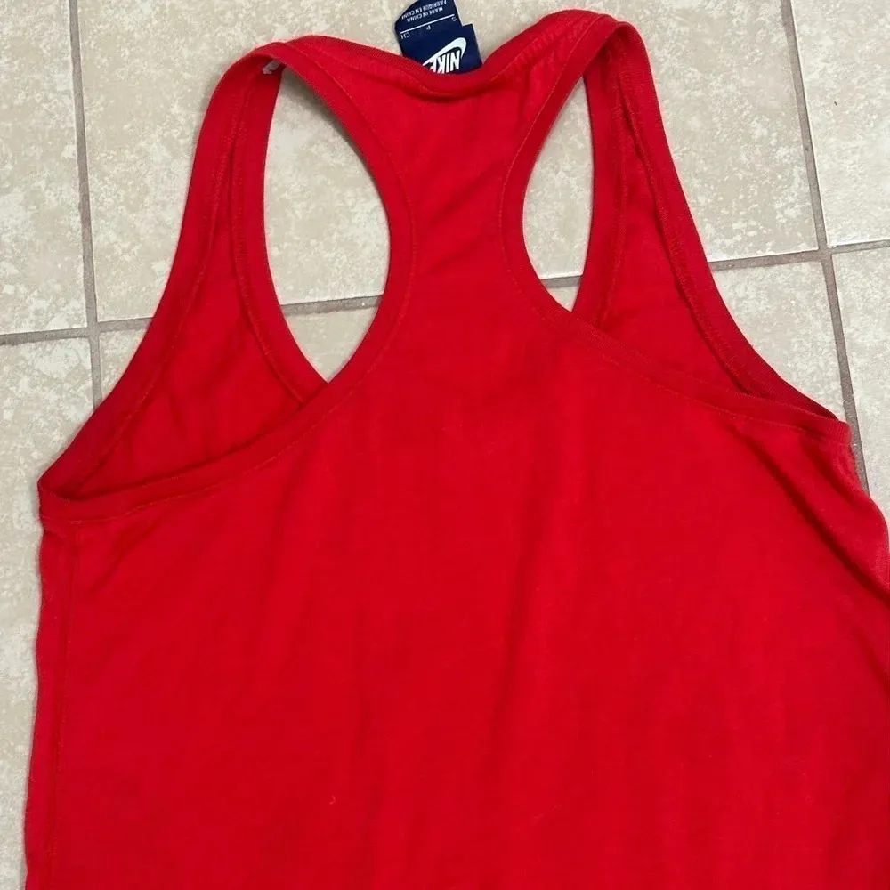 Nike Women Athletic Sleeveless Just Do it Tank Top Red size Small - Image 6