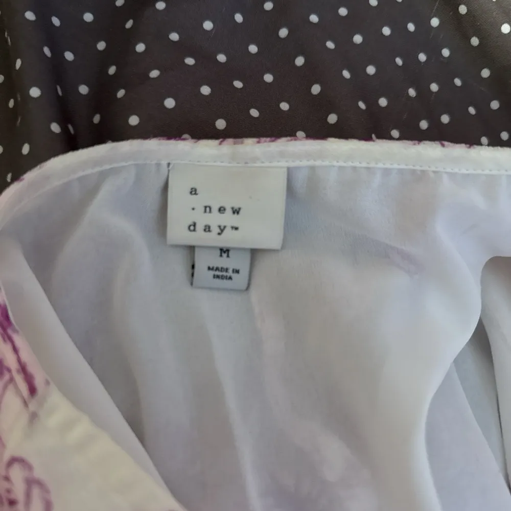 floral purple and white dress - Image 6