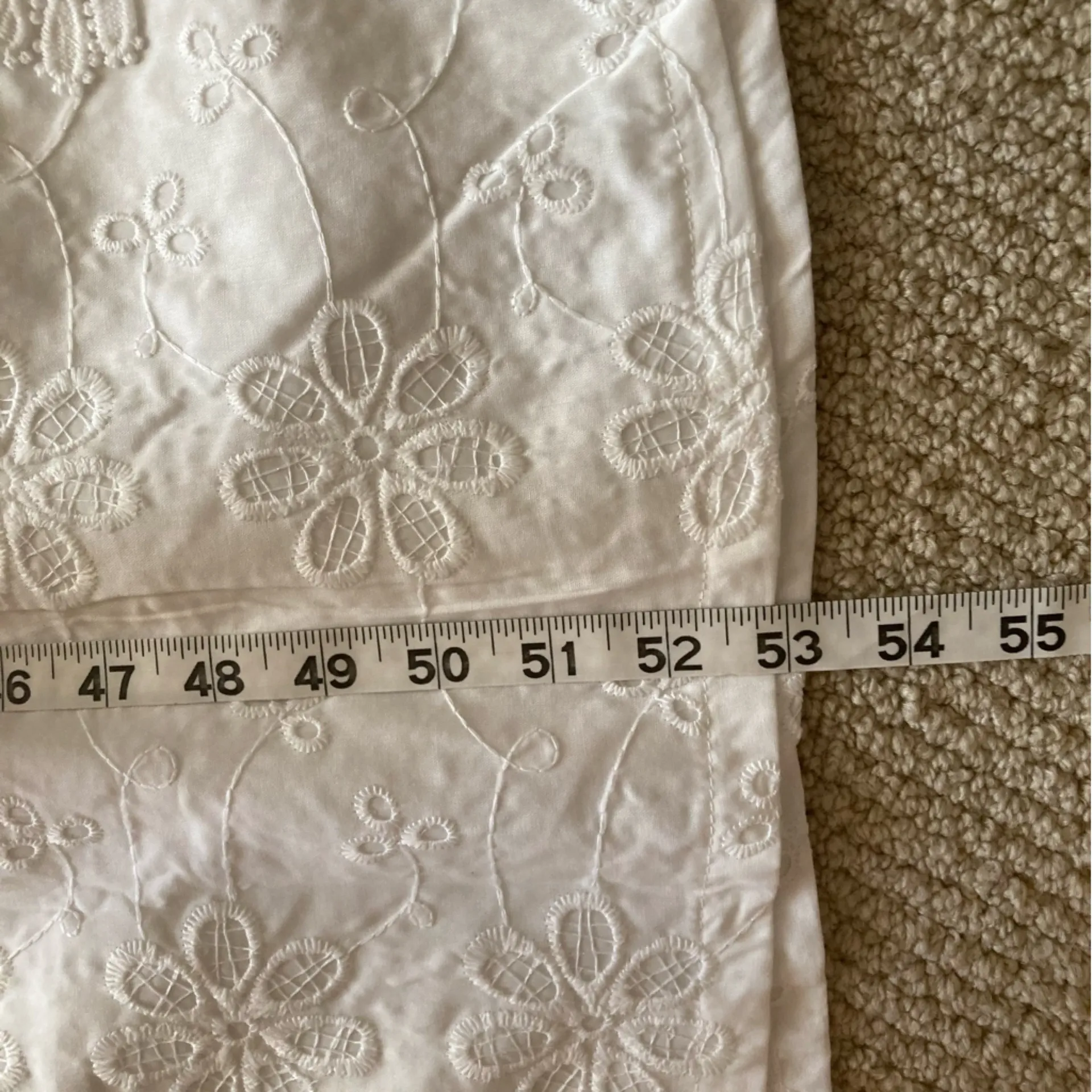 Elegant White Lace Midi Dress Adjustable Tie Straps Women’s Size Medium Like New - Image 4