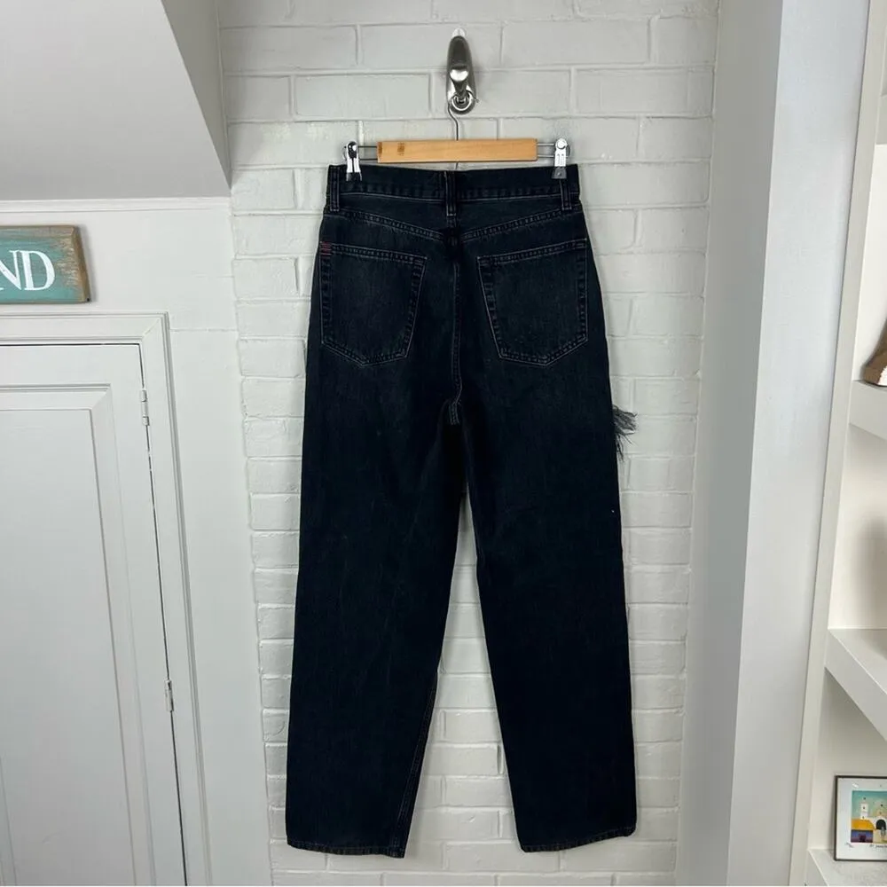 BDG Urban Outfitters Black Distressed Baggy Boyfriend Jeans Size 28 - Image 10