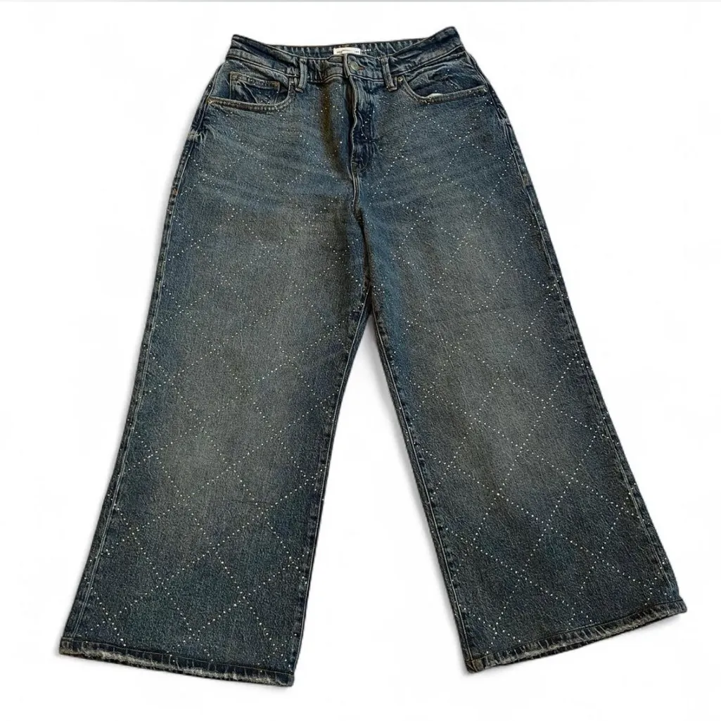 Good American wide leg ease diamond pattern 10 - Image 2