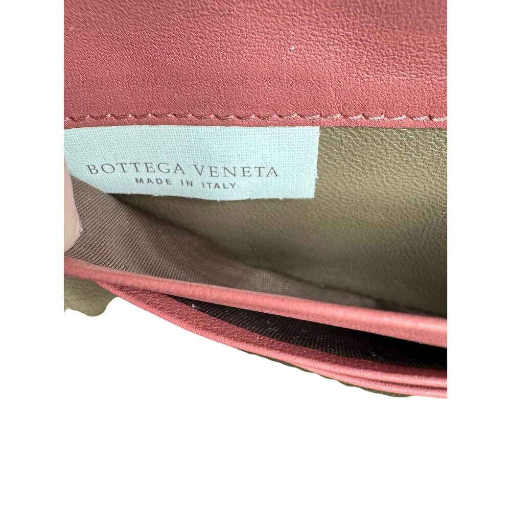 Bottega Veneta Floral Embroidered Intrecciato Leather Zip Around Wallet in Pink - Image 10