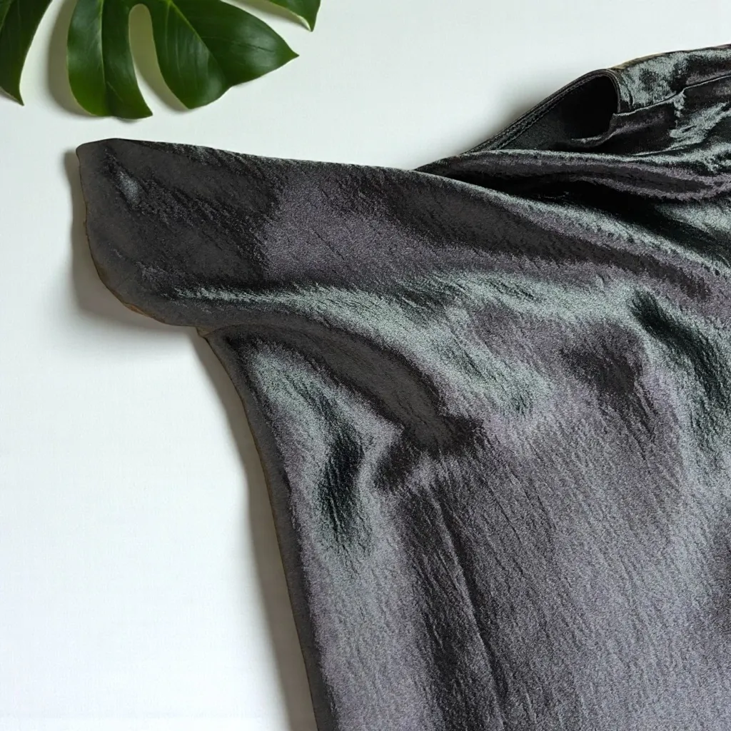 🆕 ASOS Design Textured Satin Asymmetric Twist Top - Image 6