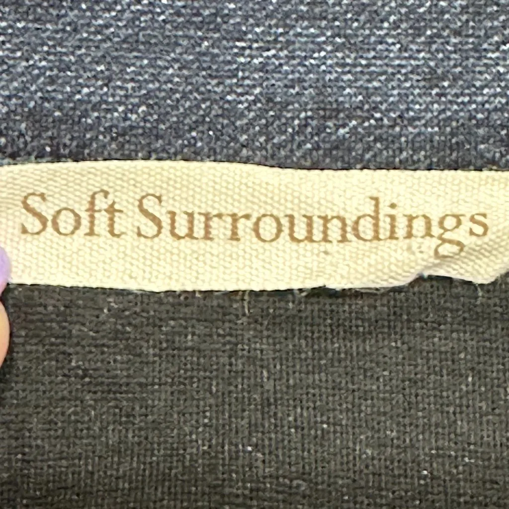 Soft Surroundings Carriageway Jacket Navy Heather Medium‎ Career Professional - Image 8