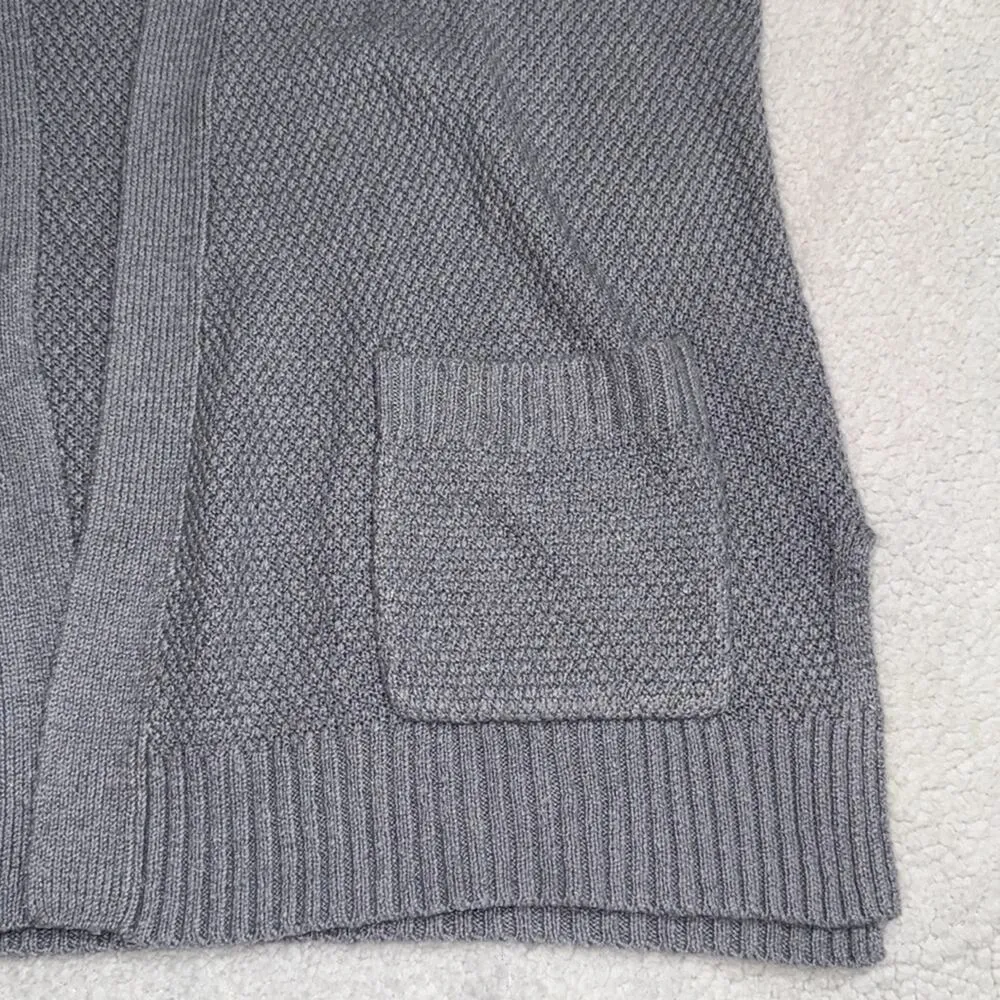 STACCATO women's small gray cardigan long sleeve sweater with pockets casual - Image 3