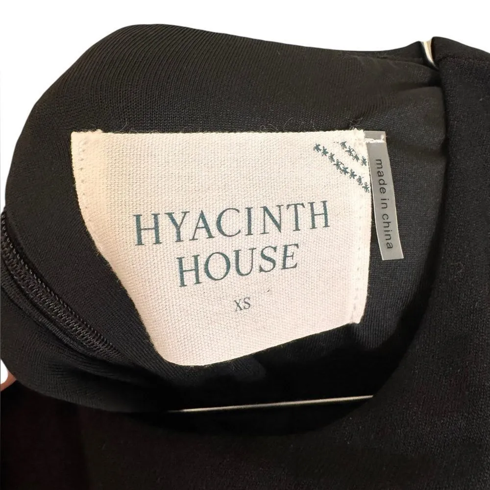 Tuckernuck HYACINTH HOUSE Black Juliet Maxi Dress with Green Printed Sleeves XS - Image 6