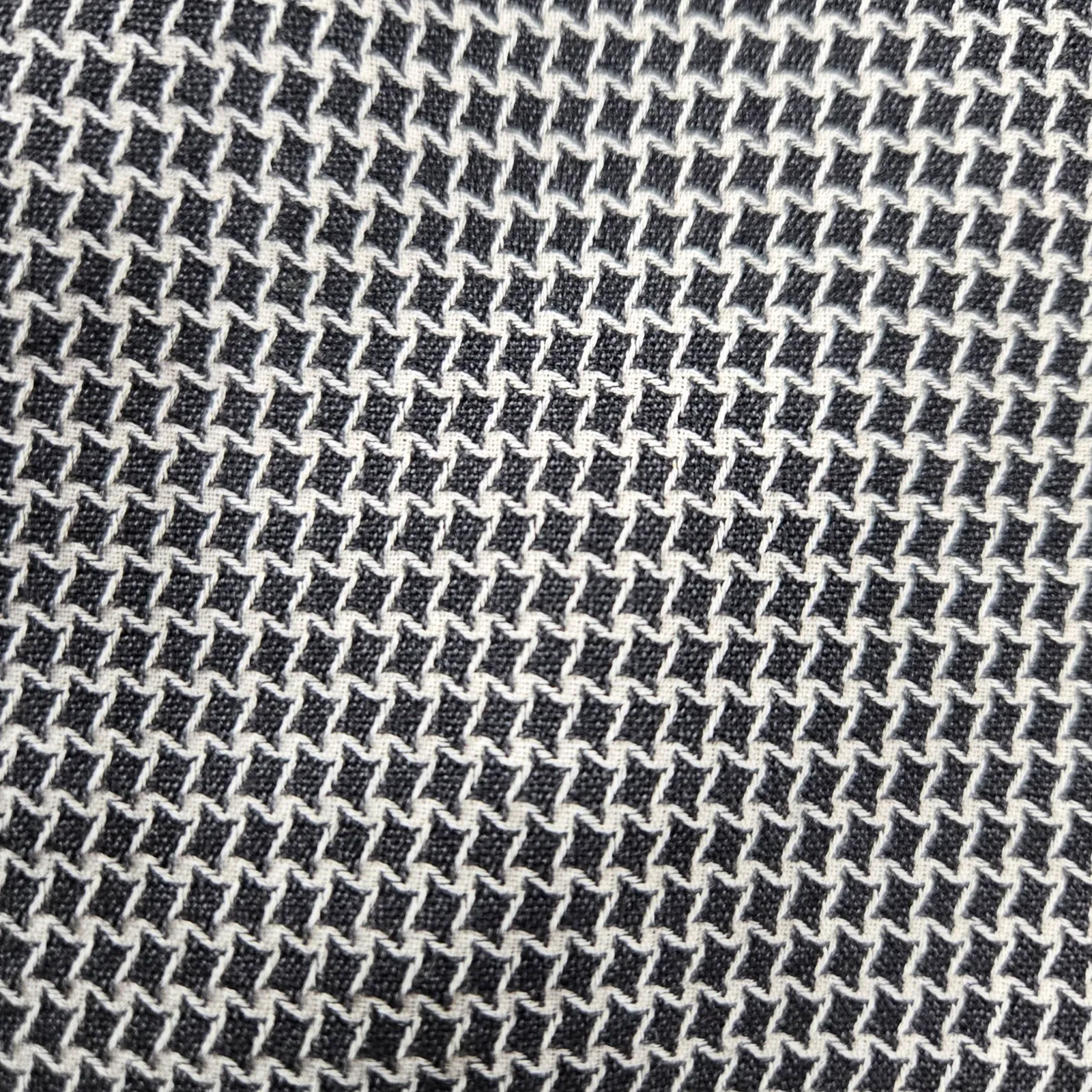 Vintage 90s Mariella Burani Houndstooth Longline Blazer Jacket Italy Made Size 4 Black - Image 5