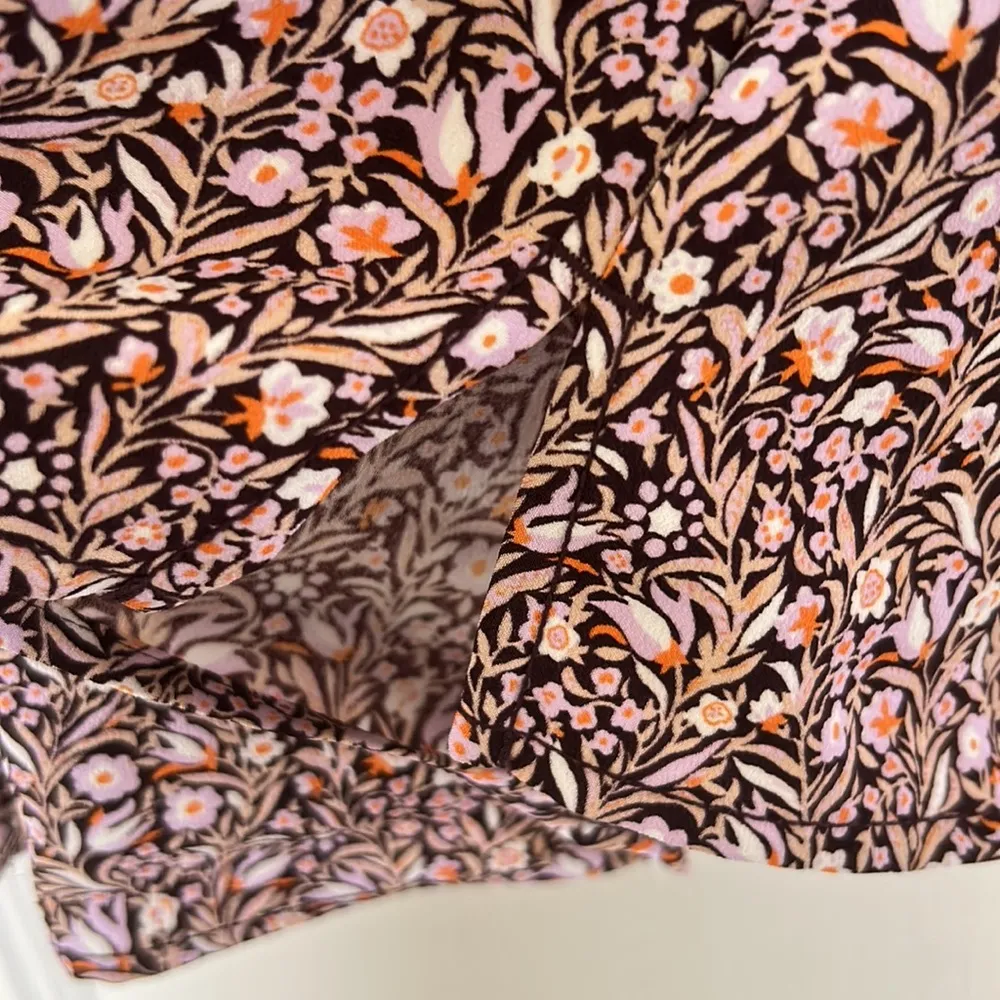 J. Crew puff sleeve satin back crepe blouse in floral flourish - Image 5