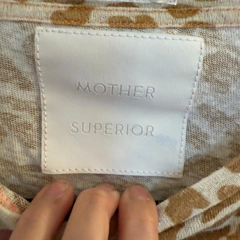 Mother Superior Medium Brown leopard Top Size 8 - Image 2