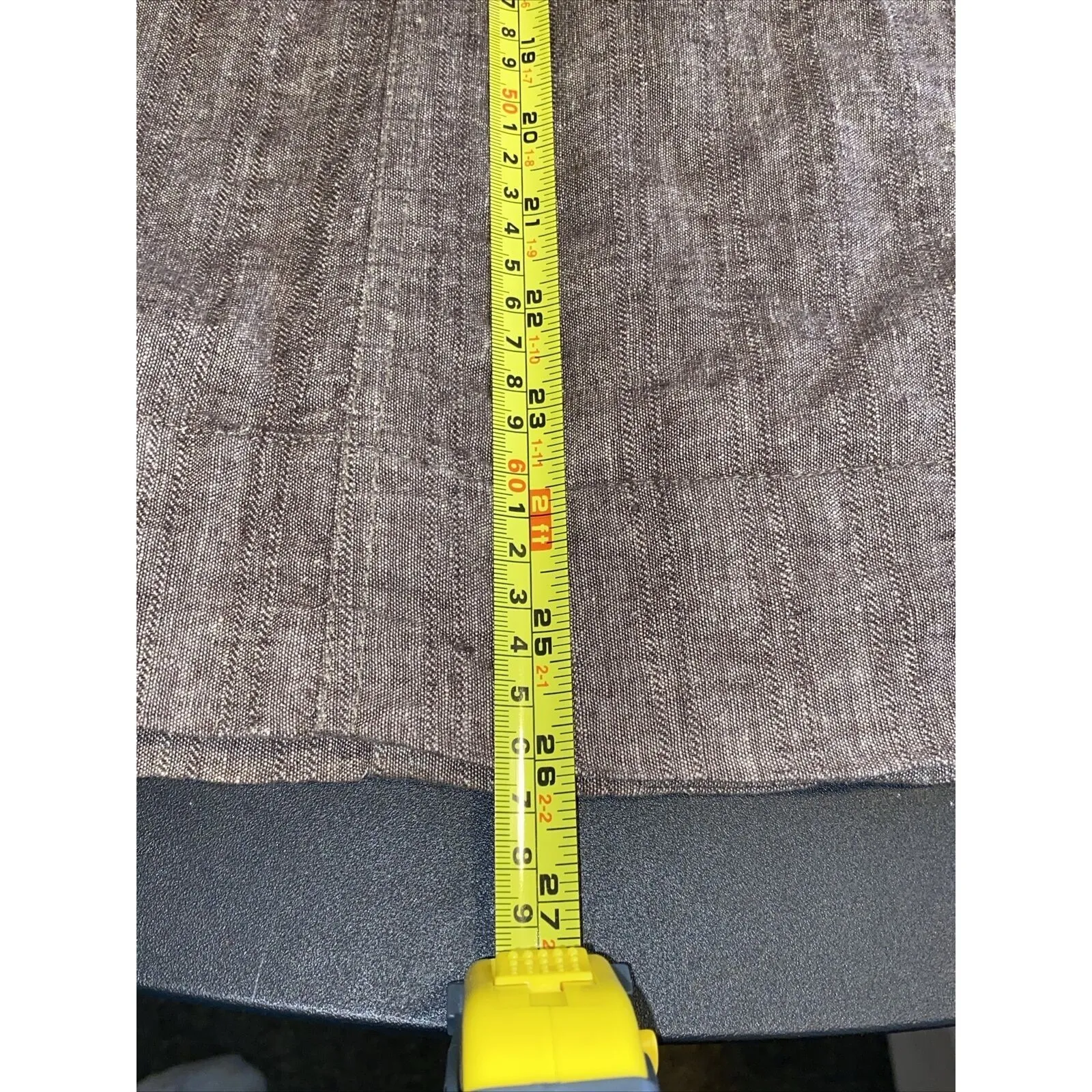 A Free People Womens Brown Linen Blend Balloon 3/4 Sleeves Button Jacket Sz  XS - Image 14