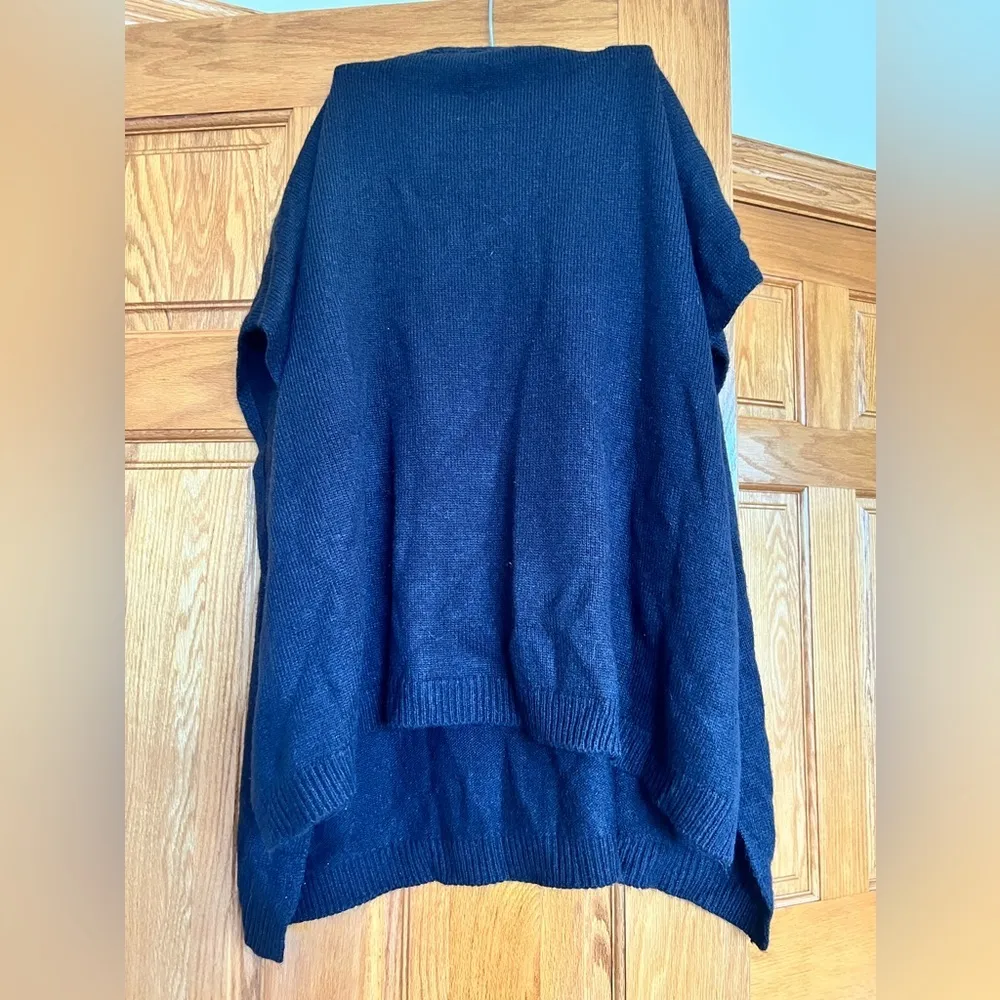 Loft - Long Sleeve Soft Ribbed Knit Open Front Poncho Sweater - Image 6