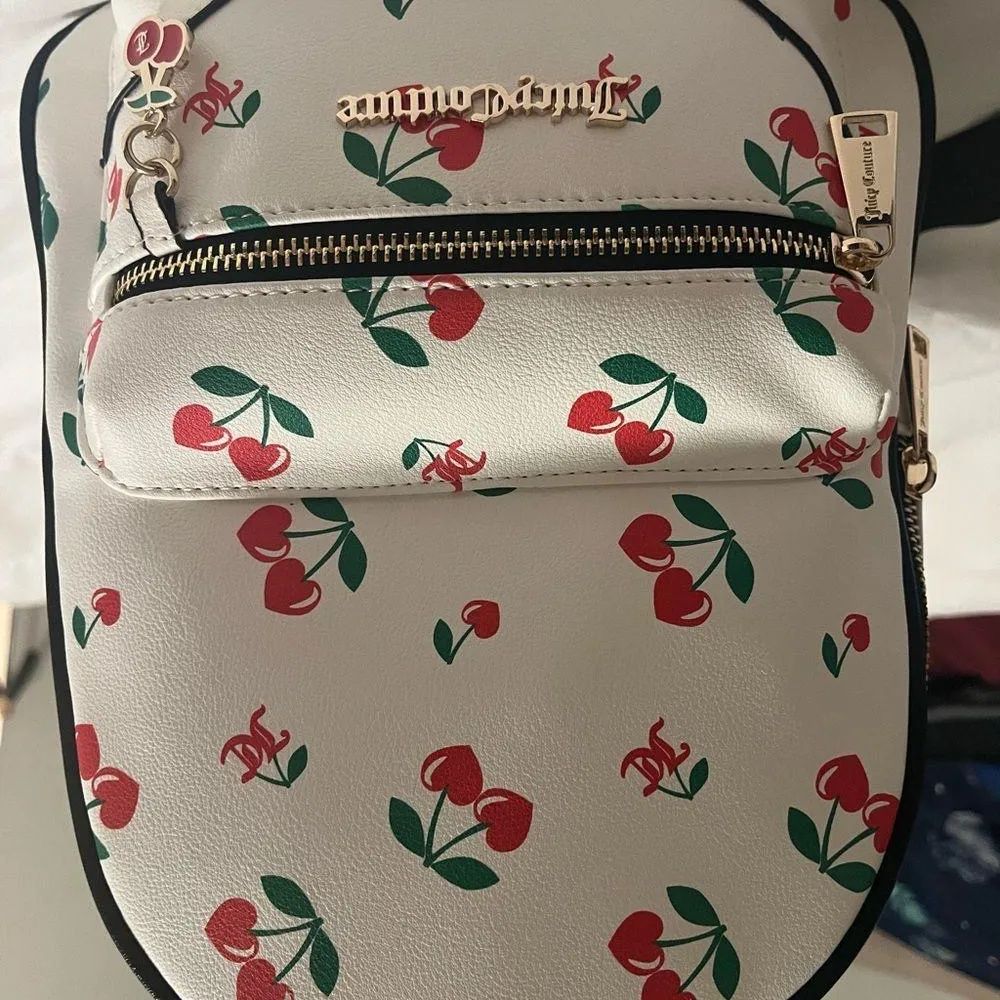 Juicy Couture  White Cherry Print Backpack - Image 2