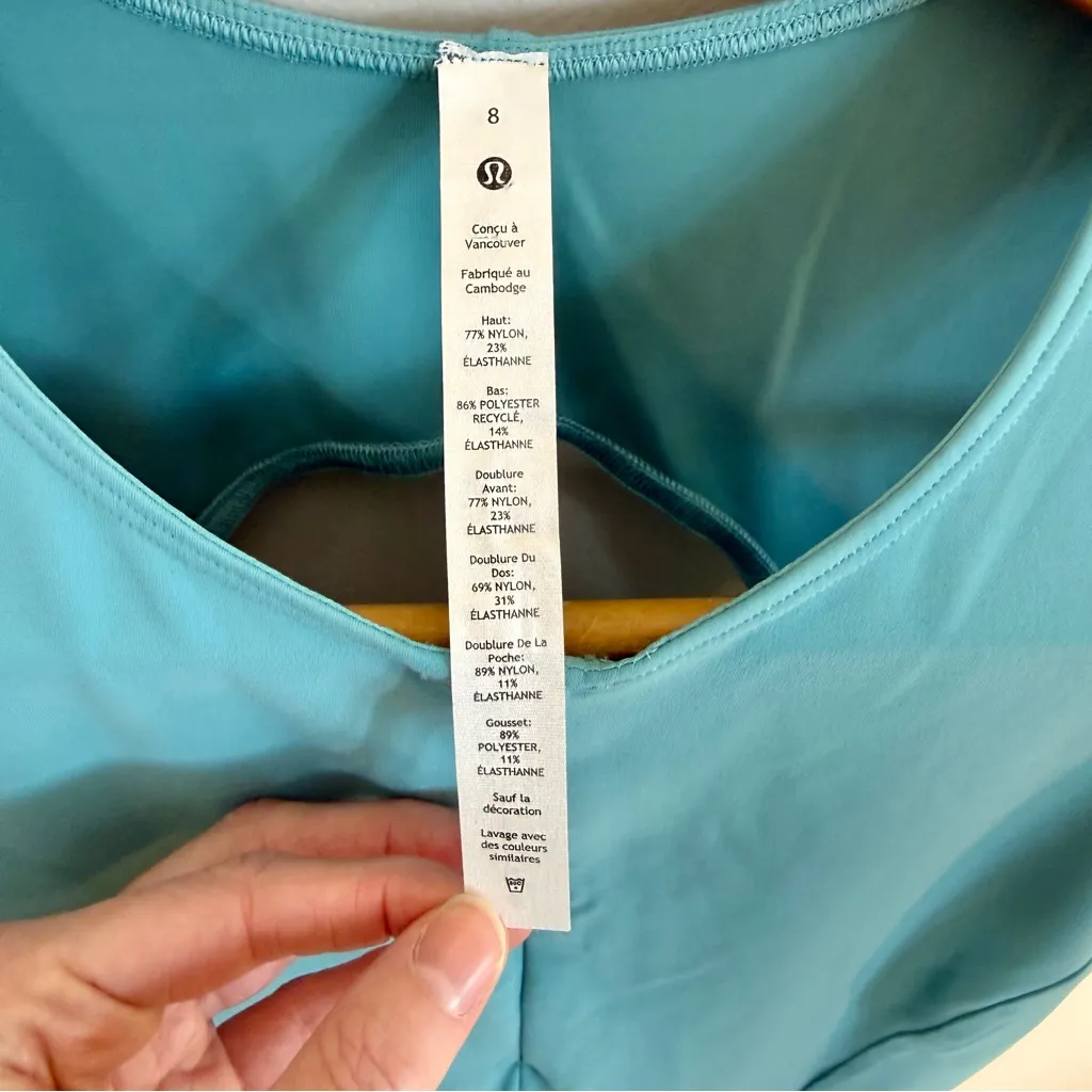 lululemon athletica Blue Sleeveless Everlux Short Lined Mini Tennis Dress | 8 - Image 2