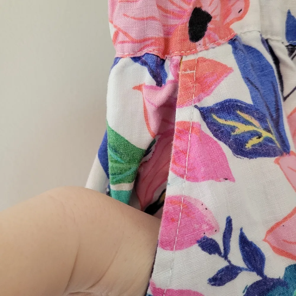 C&C California Floral Linen Pants - Image 5