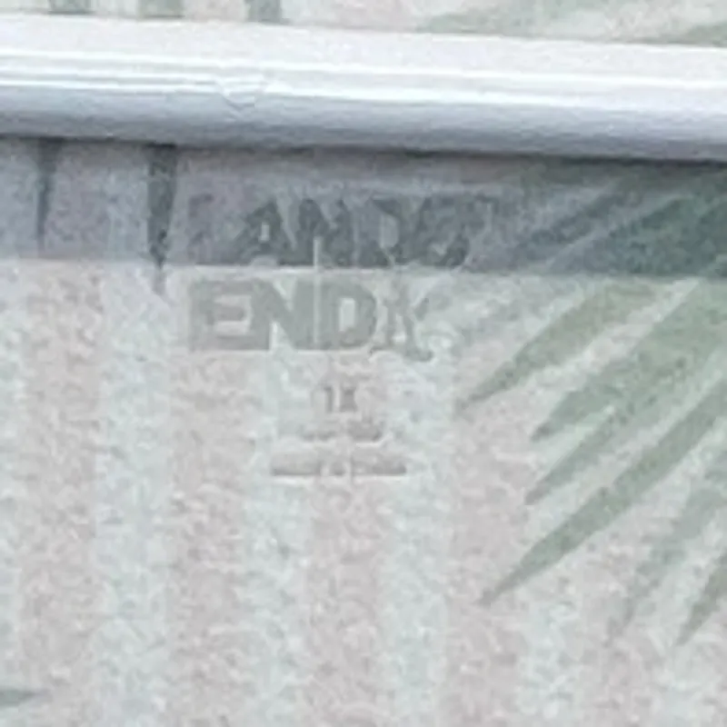 Lands’ End Wide Leg Jumpsuit Pink Green 1X Palm Leaf Print Sleeveless Tropical - Image 2