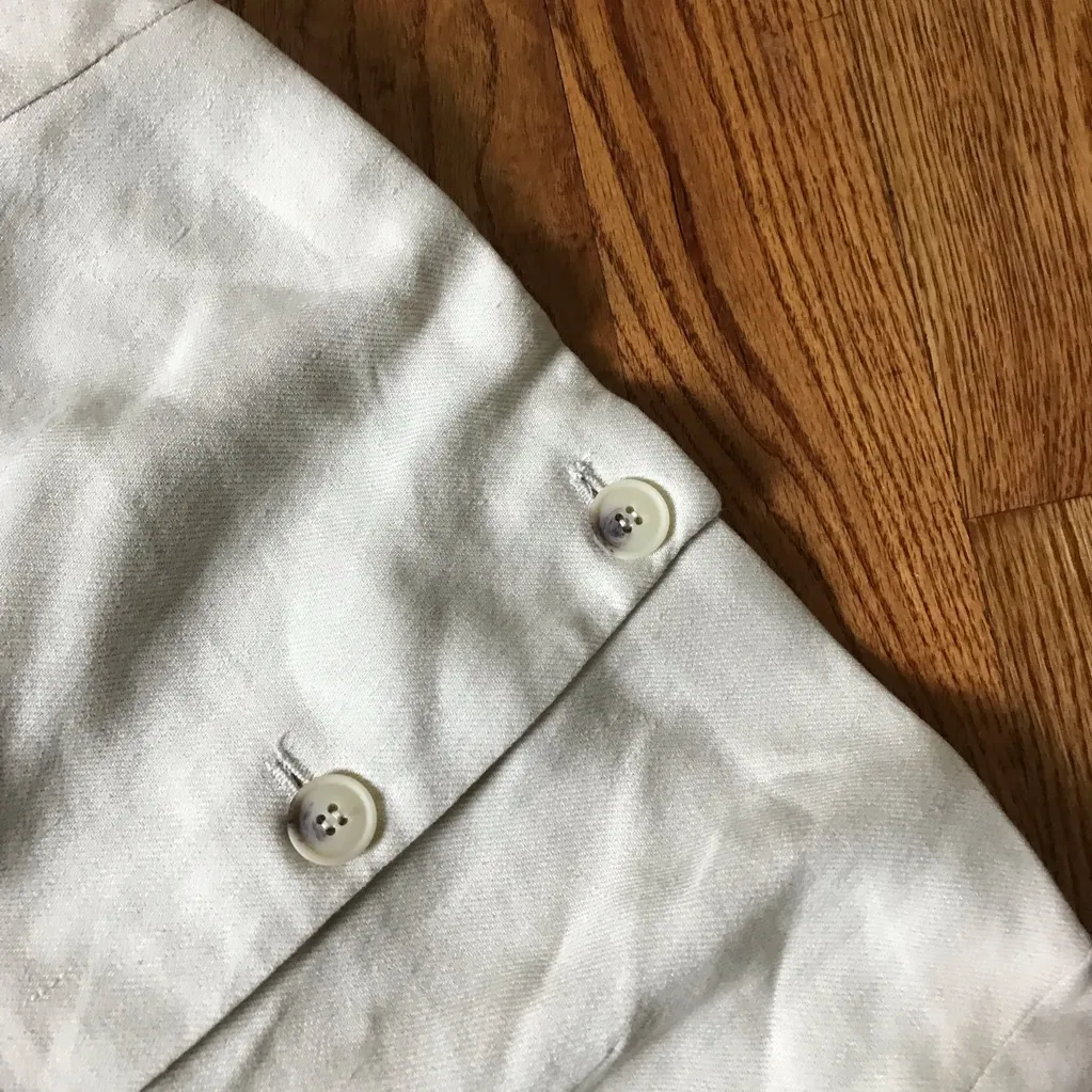 Zara linen Strapless Button-Down Blouse NWT - Image 3