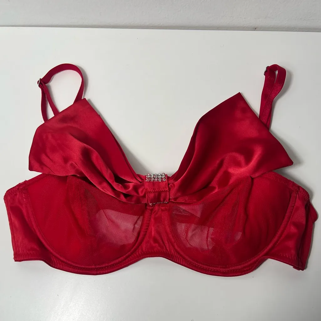 Victoria’s Secret Dream Angels Wicked Unlined Sheer Mesh Bow Balconette Bra - Image 7