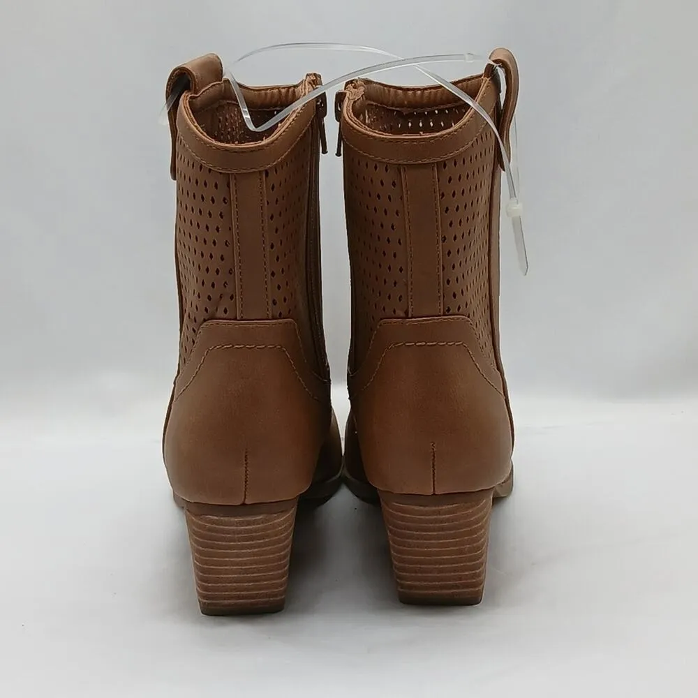 Dolce Vita Kirby Ankle Boot Women 6.5 Tan Western Shoes Cowboy Cowgirl Pointed Brown - Image 5