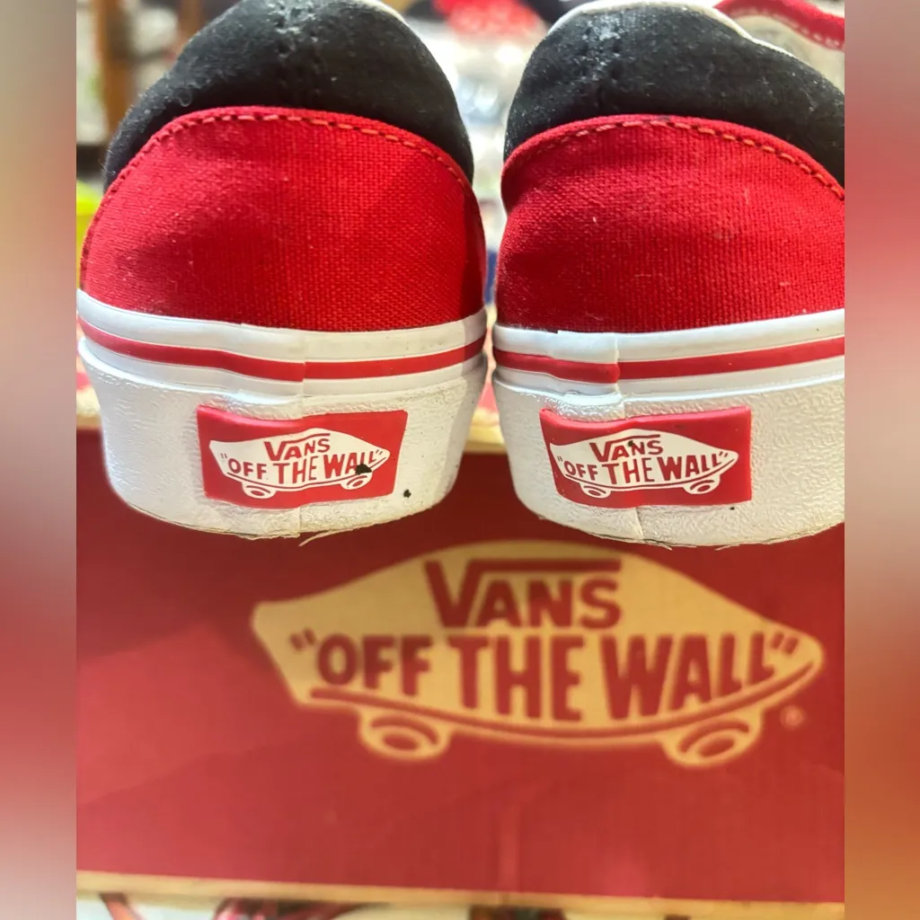 Vans Classic Slip ON Rainbow Checkerboard Skate Shoes - Image 6