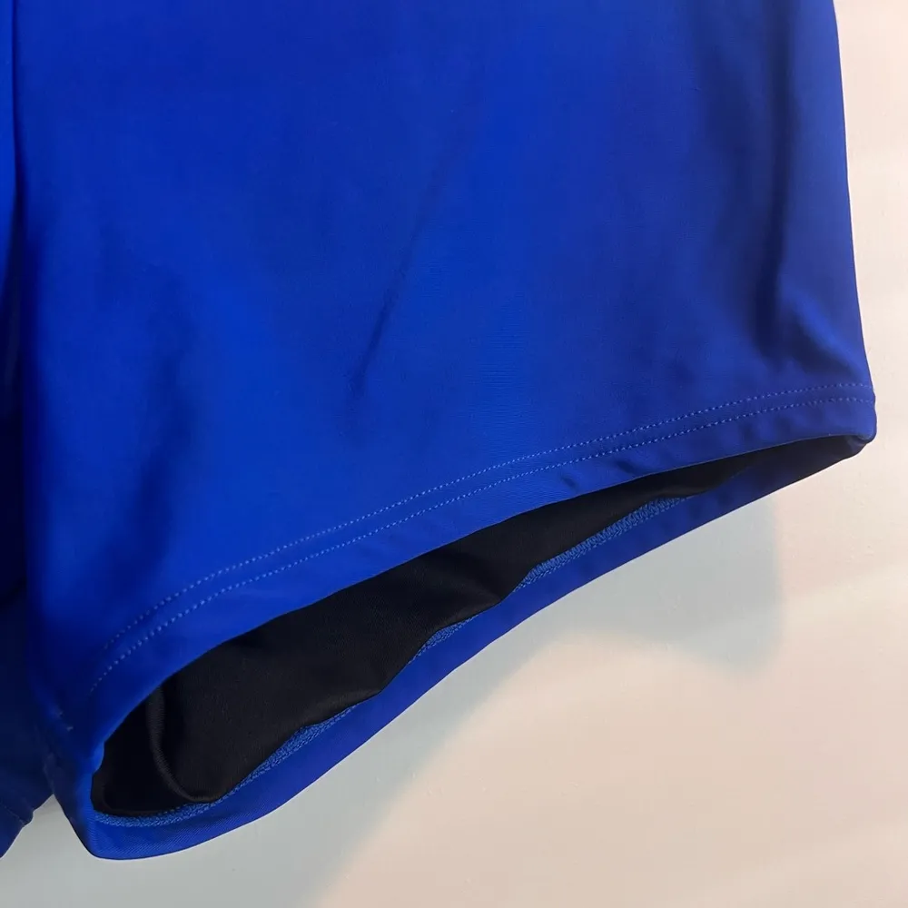 Women's Blue Spandex Dance Shorts size Large - Image 3