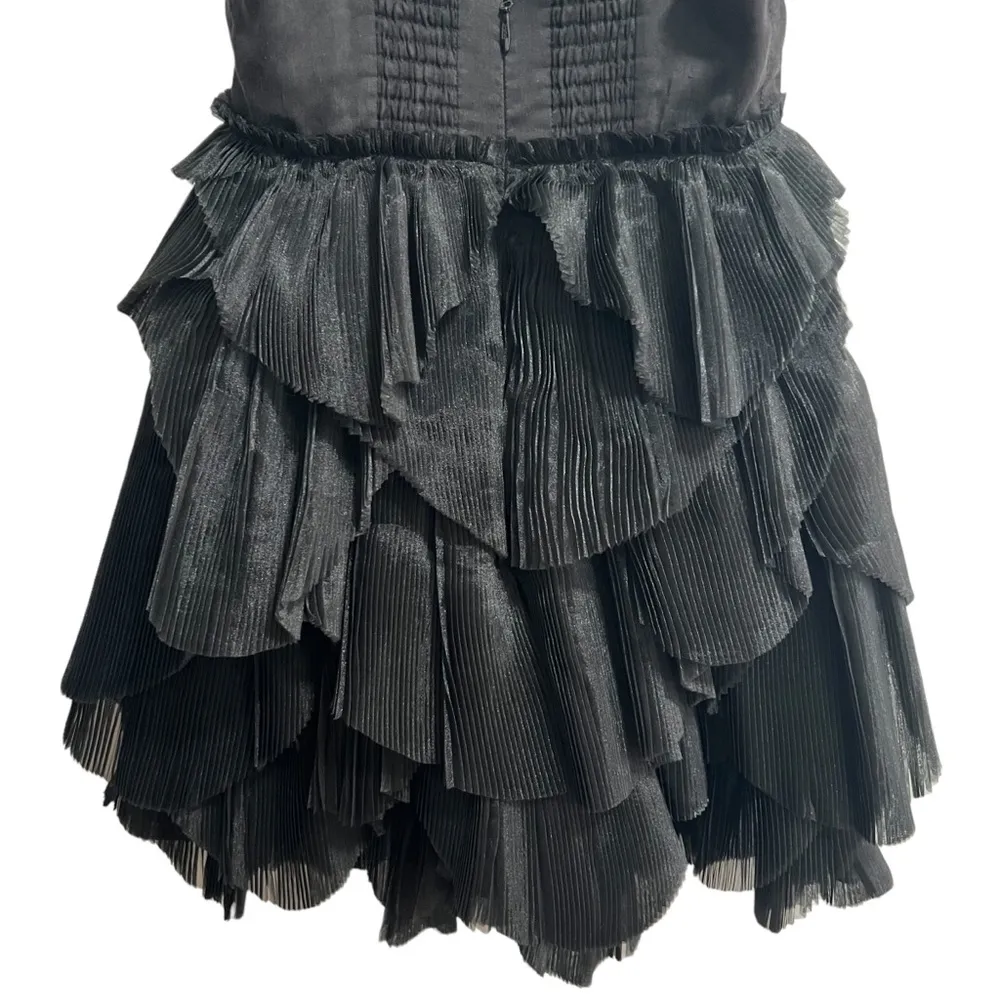 NEW NWT Aje. Elsie Pleat Mini Dress In Black Size 2 - Image 12