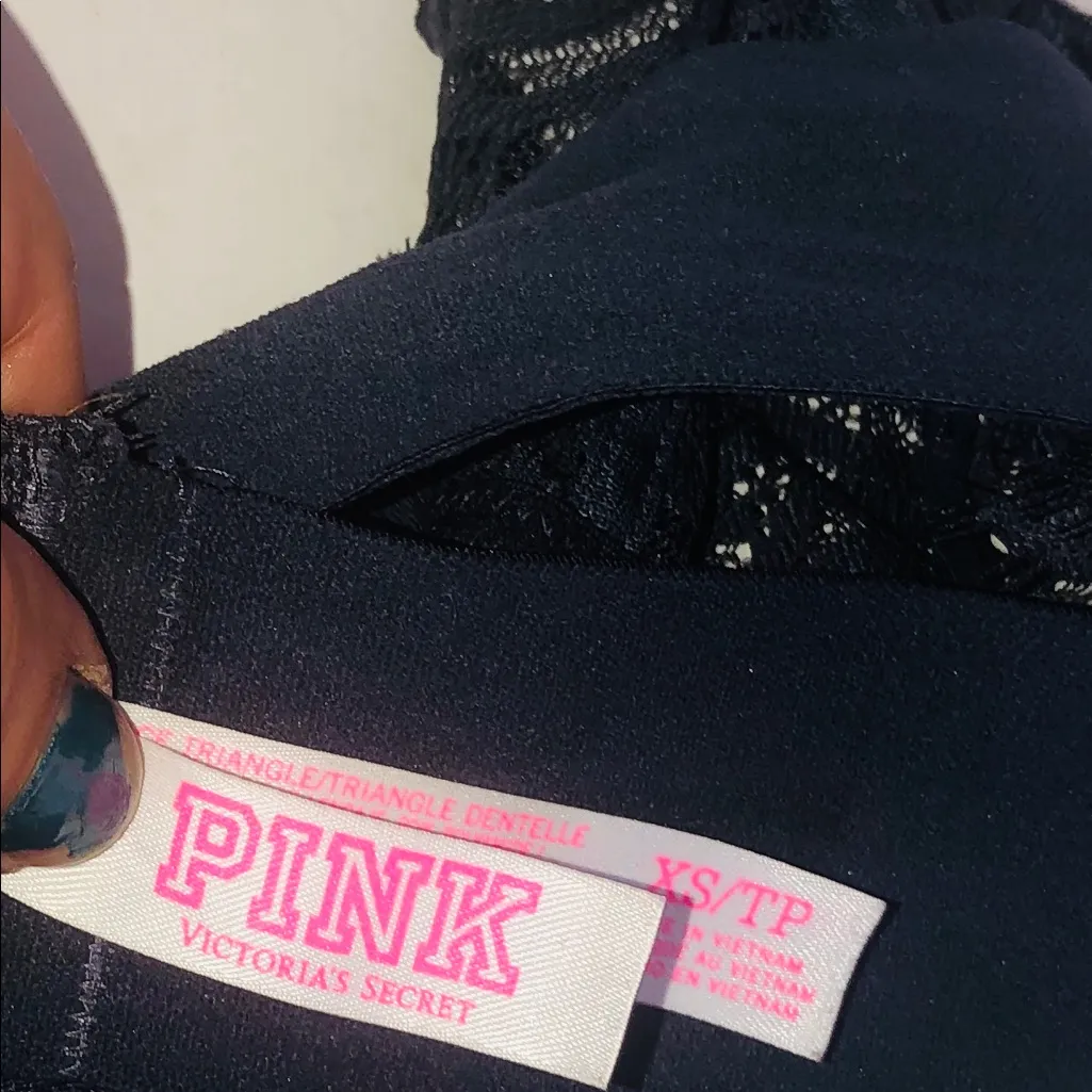 Pink Victoria secret light purple lace bralette - Image 5