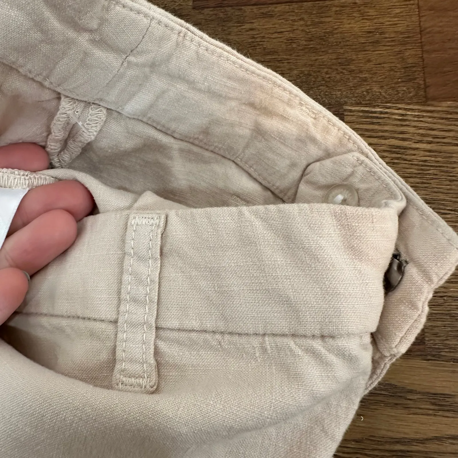 Frank & Eileen Womens Kinsale Performance Pant Seashell NEW Cotton Flax size 2 - Image 8