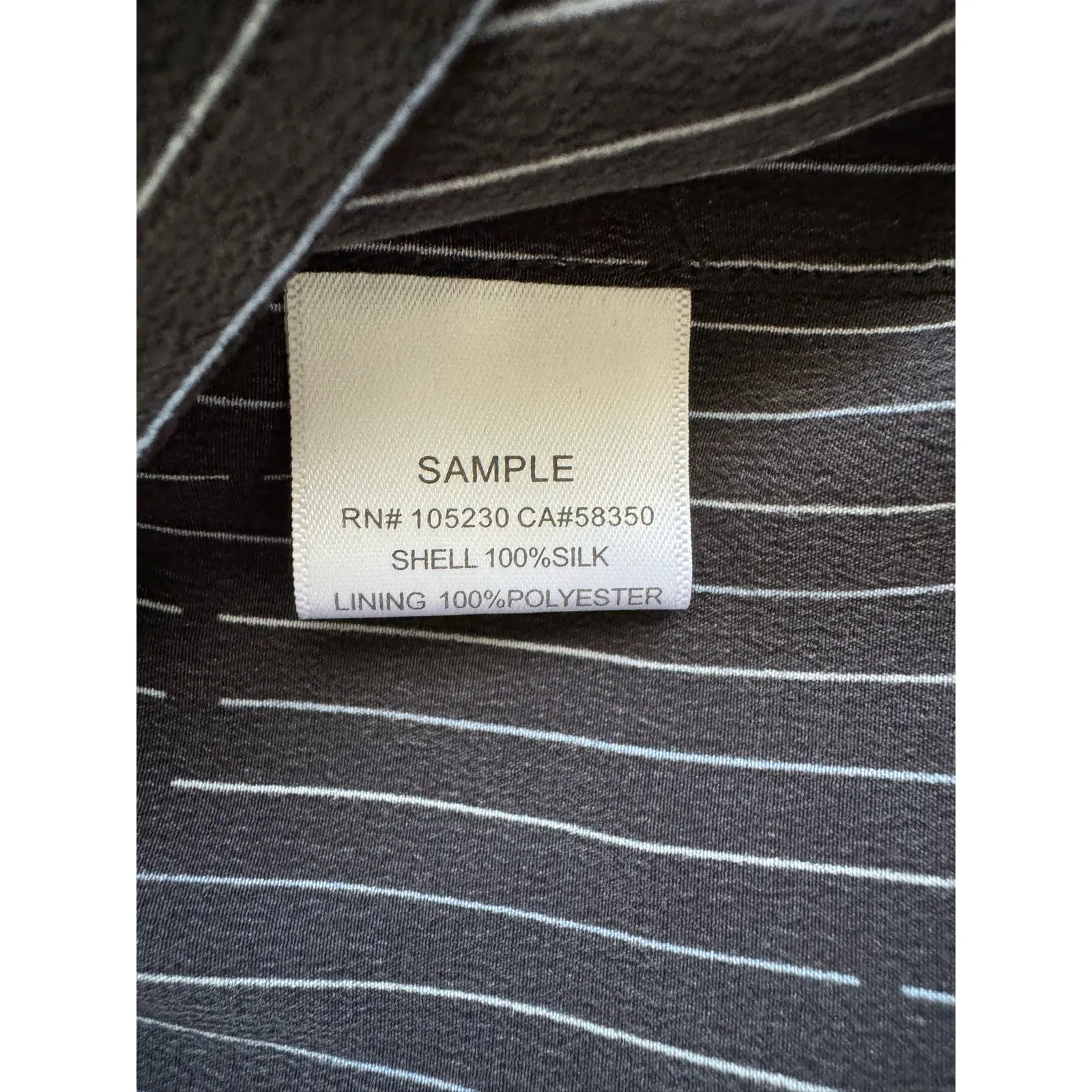 NWOT Equipment Silk Pinstripe Shirt in Black Size XS - Image 5