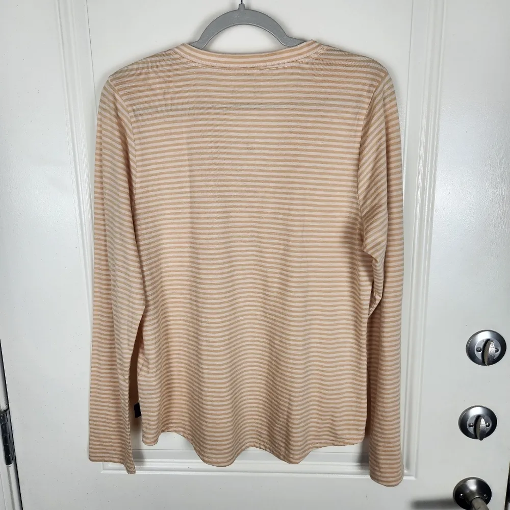 Patagonia Womens Henley Mainstay Shirt Long Sleeve Striped Size L Large - Image 8