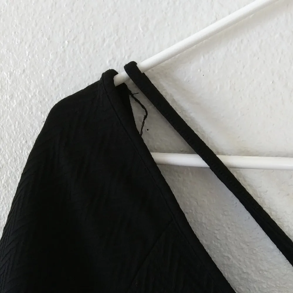 Black Swan fit and flare criss cross knit black cocktail dress women Size Small - Image 16