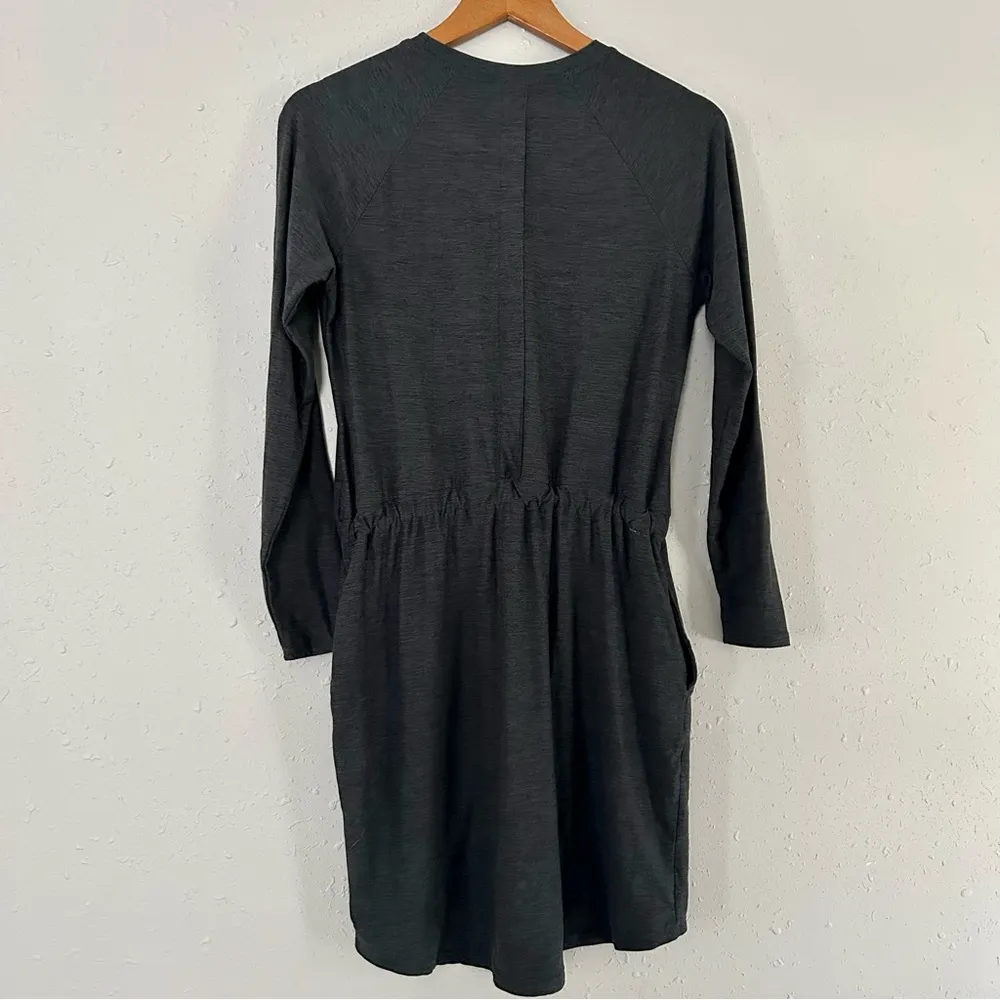 🦋 Kyodan Outdoor Grey Long Sleeve Mini Dress Soft Comfy Casual XS - Image 4