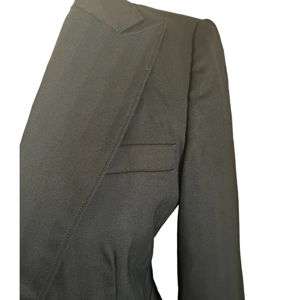Rag And Bone Blazer/Suit Black Wool Size 2 - Image 2