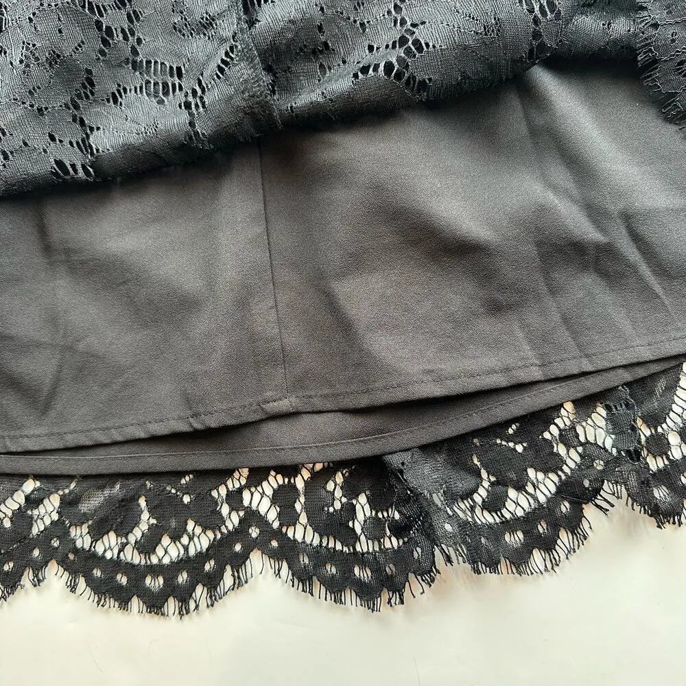 Lulus Roman Black Lace Skater Dress Size XSmall - Image 10