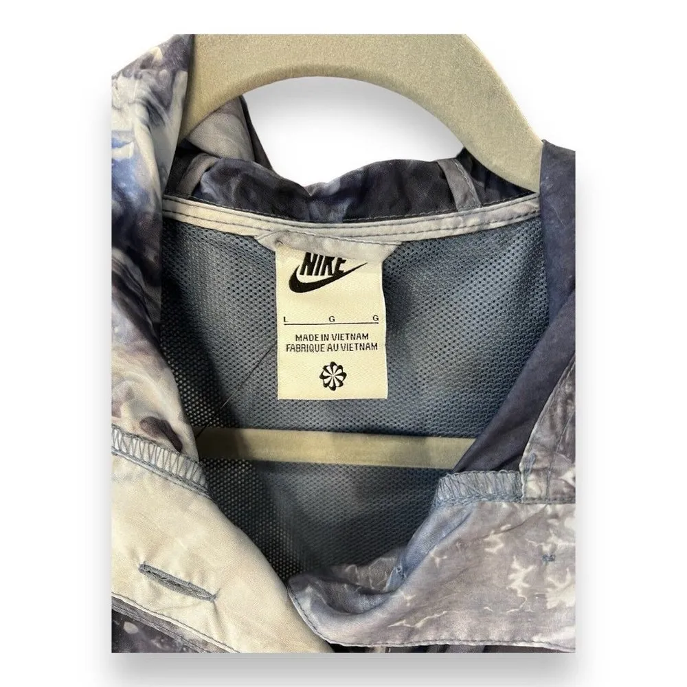 Nike Womens Sportswear Woven Wave Dye Jacket Size Large Gridiron DV7936-015 NWT - Image 4