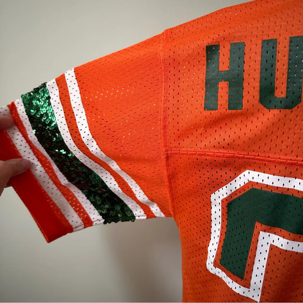 U Miami Hurricanes VS PINK Sequin Jersey Medium - Image 9