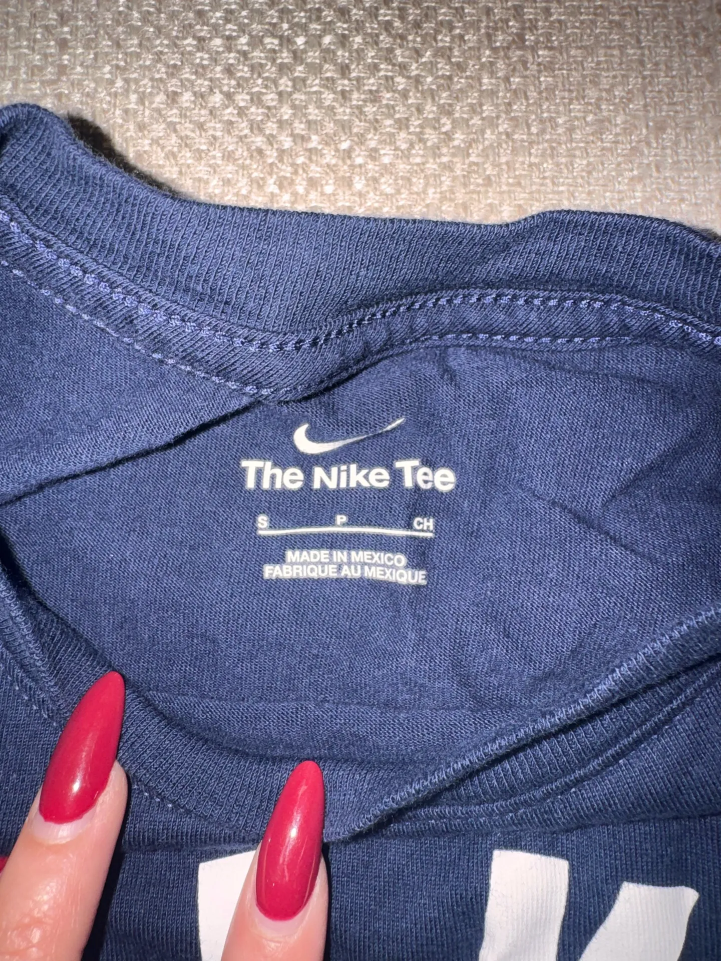 Nike Navy Blue Long Sleeve Soccer Shirt - Image 2