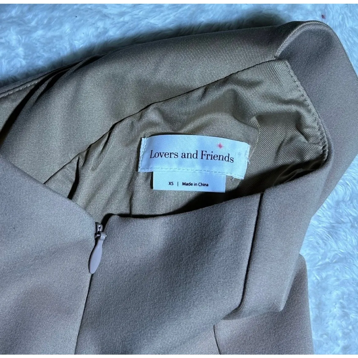 $198 Lovers‎ & Friends Beige Stacey Dress Size XS - Image 4