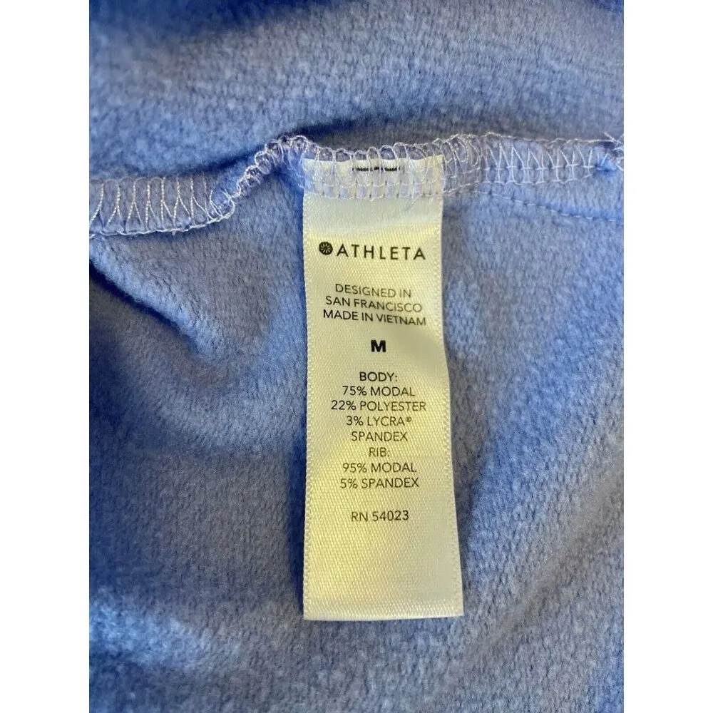 Athleta Coaster Luxe Sweatshirt Pullover Thumbholes‎ Purple Women's Size M - Image 7