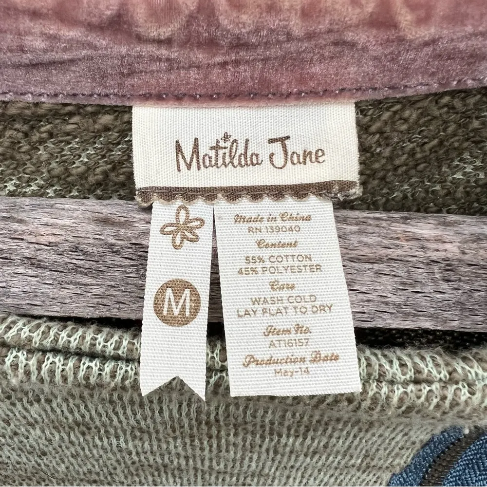 MATILDA JANE Secret Fields Lowland Marsh Hooded Zip Up Jacket cardigan MEDIUM - Image 3
