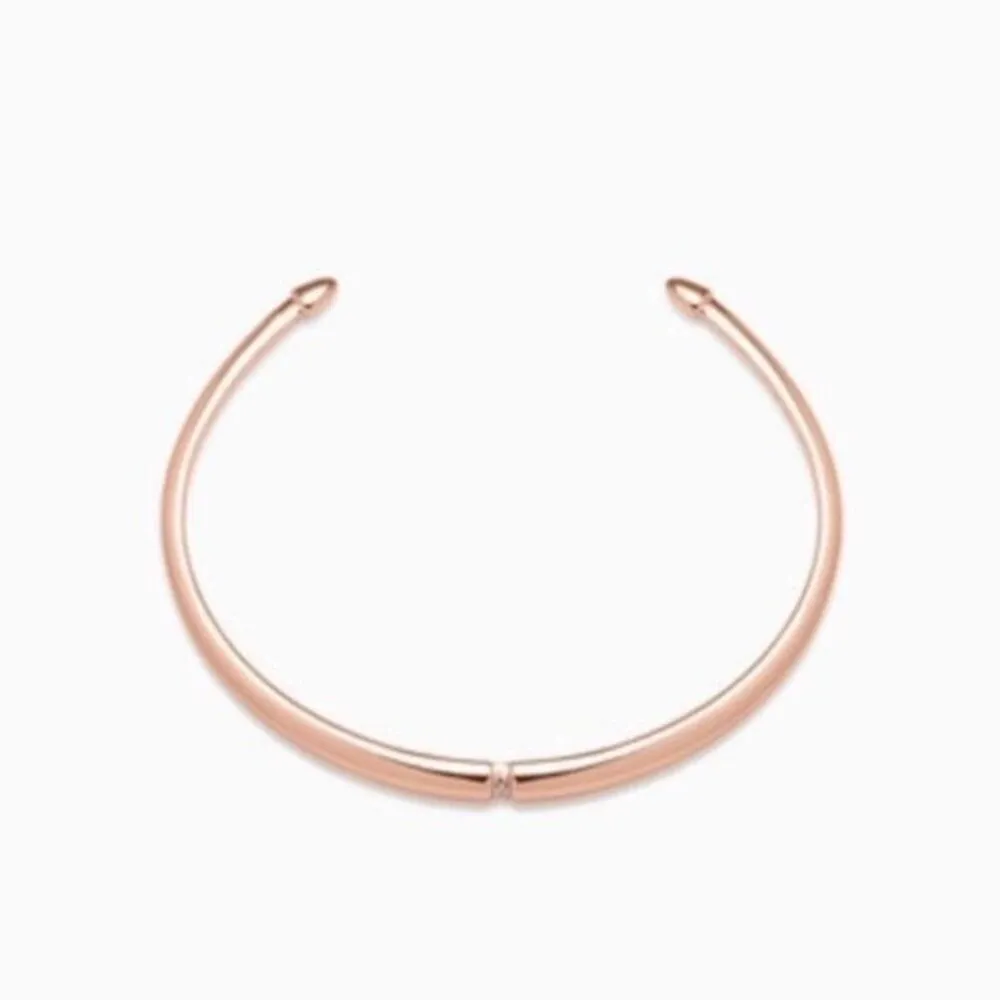 Stella & Dot Pave Inset Rose Gold Cuff Dainty Minimalist understated Elegant - Image 2