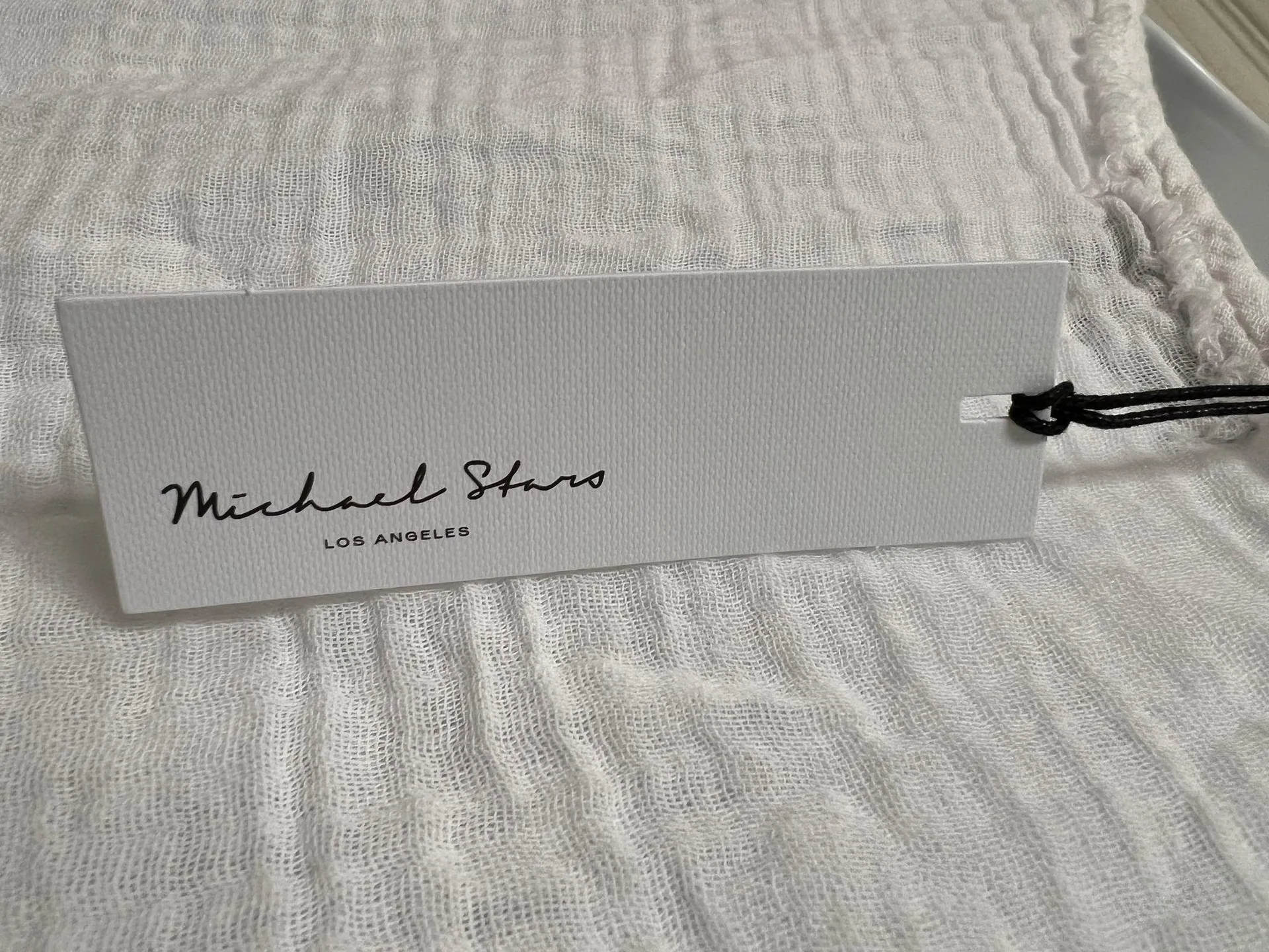 Michael Stars White Amy Scoop Neck Gauze Tee - Image 8